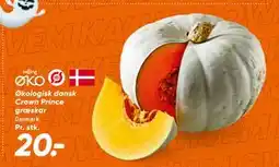 Bilka Økologisk dansk Crown Prince græskar, DKK 20 tilbud