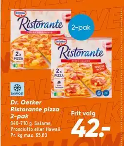 Bilka Dr. Oetker Ristorante pizza 2-pak, DKK 42 tilbud