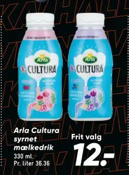 Bilka Arla Cultura syrnet mælkedrik, DKK 12 tilbud
