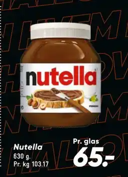 Bilka Nutella, DKK 65 tilbud