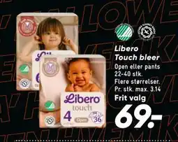Bilka Libero Touch bleer, DKK 69 tilbud