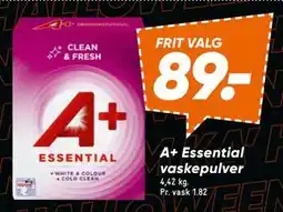 Bilka A+ Essential vaskepulver, DKK 89 tilbud