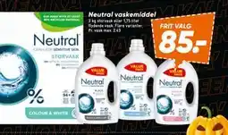 Bilka Neutral vaskemiddel, DKK 85 tilbud