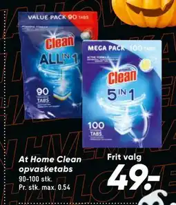 Bilka At Home Clean opvasketabs, DKK 49 tilbud