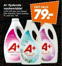 Bilka A+ flydende vaskemiddel, DKK 79 tilbud
