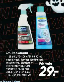 Bilka Dr. Beckmann, DKK 29 tilbud