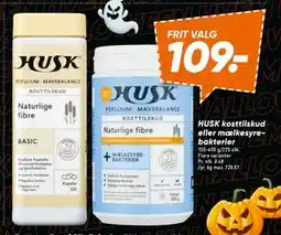 Bilka HUSK kosttilskud eller mælkesyrebakterier, DKK 109 tilbud