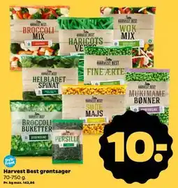 Netto Harvest Best grøntsager, DKK 10 tilbud