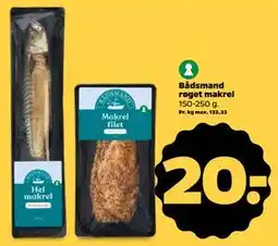 Netto Bådsmand røget makrel, DKK 20 tilbud