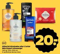 Netto Imperial håndsæbe eller L’oréal Men Expert showergel, DKK 20 tilbud