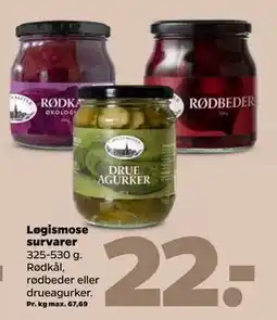 Netto Løgismose survarer, DKK 22 tilbud