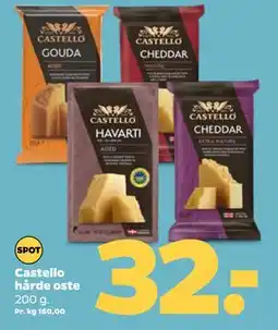 Netto Castello hårde oste, DKK 32 tilbud