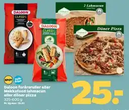 Netto Daloon forårsruller eller Mekkafood lahmacun eller döner pizza, DKK 25 tilbud