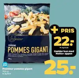 Netto Premieur pommes gigant, DKK 25, App-pris tilbud