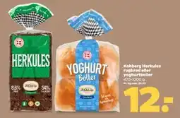 Netto Kohberg Herkules rugbrød eller yoghurtboller, DKK 12 tilbud