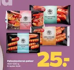 Netto Pølsemesteren pølser, DKK 25 tilbud