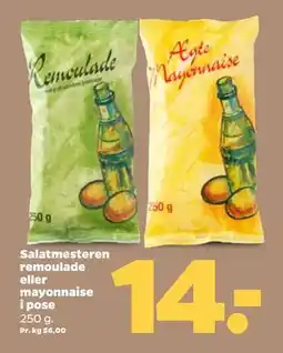 Netto Salatmesteren remoulade eller mayonnaise i pose, DKK 14 tilbud
