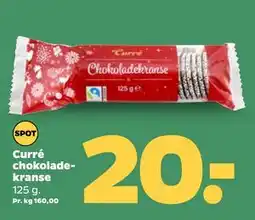 Netto Curré chokoladekranse, DKK 20 tilbud
