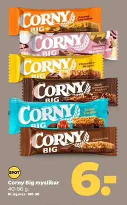 Netto Corny Big myslibar, DKK 6 tilbud