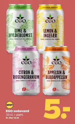 Netto EGO sodavand, DKK 5 tilbud