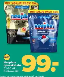Netto Neophos opvasketabs, DKK 99 tilbud