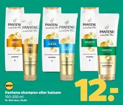 Netto Pantene shampoo eller balsam, DKK 12 tilbud