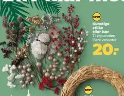 Netto Kunstige stilke eller bær, DKK 20 tilbud