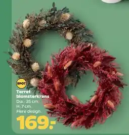 Netto Tørret blomsterkrans, DKK 169 tilbud