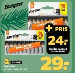 Netto Batterier, DKK 29, App-pris tilbud