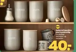 Netto Opbevaringsdåse med bambuslåg, DKK 40 tilbud