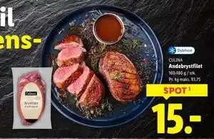 Lidl Andebrystfilet, DKK 15 tilbud