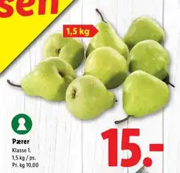 Lidl Pærer, DKK 15 tilbud