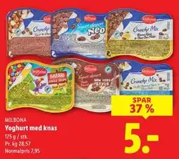 Lidl Yoghurt med knas, DKK 5 tilbud