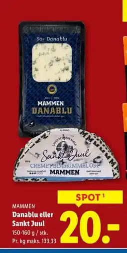 Lidl Danablu eller Sankt Juul, DKK 20 tilbud