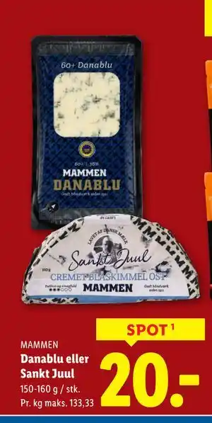 Lidl Danablu eller Sankt Juul, DKK 20 tilbud