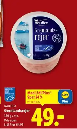 Lidl Grønlandsrejer, DKK 64.95, App-pris tilbud