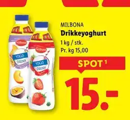 Lidl Drikkeyoghurt, DKK 15 tilbud