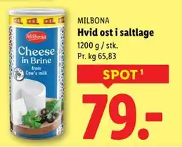 Lidl Hvid ost i saltlage, DKK 79 tilbud