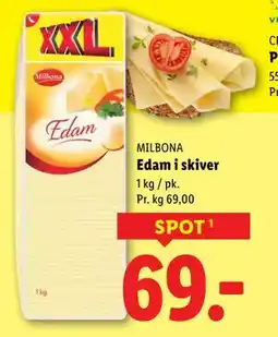 Lidl Edam i skiver, DKK 69 tilbud