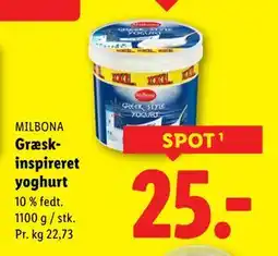 Lidl Græskinspireret yoghurt, DKK 25 tilbud