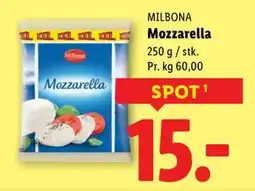 Lidl Mozzarella, DKK 15 tilbud