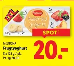 Lidl Frugtyoghurt, DKK 20 tilbud