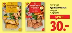 Lidl Kyllingebrystfilet, DKK 30 tilbud