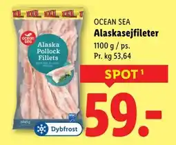 Lidl Alaskasejfileter, DKK 59 tilbud