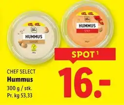 Lidl Hummus, DKK 16 tilbud