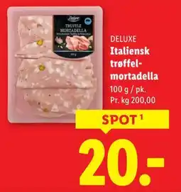 Lidl Italiensk trøffelmortadella, DKK 20 tilbud