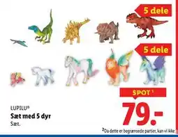 Lidl Sæt med 5 dyr, DKK 79 tilbud