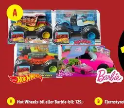 Lidl Hot Wheels-bil eller Barbie-bil, DKK 129 tilbud