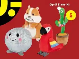 Lidl Bevægeligt plysdyr, DKK 99 tilbud