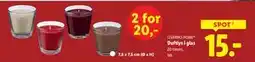 Lidl Duftlys i glas, DKK 15 tilbud